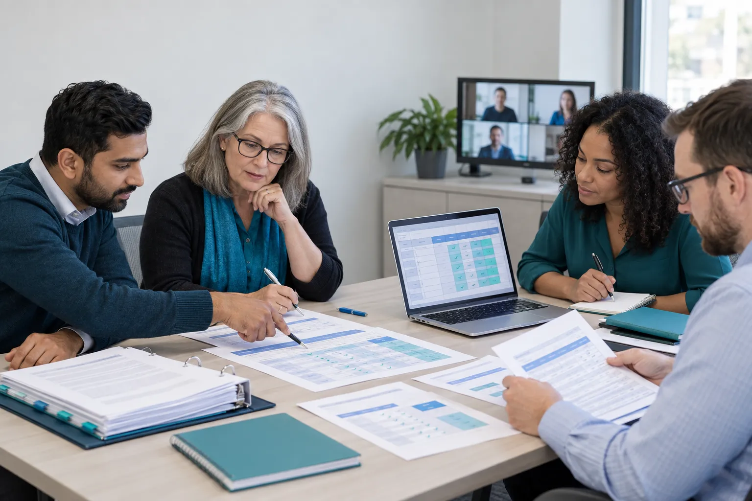 Use an evaluation matrix template and keep a complete award record