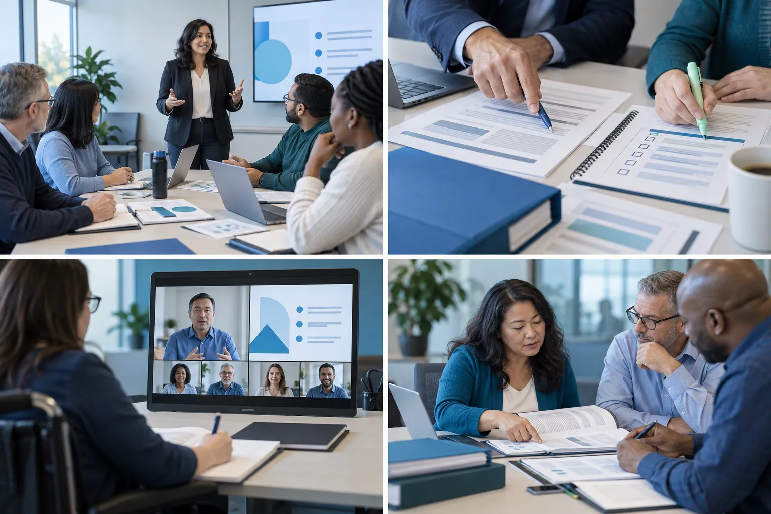Diverse adult learners attending Canadian procurement ethics training session